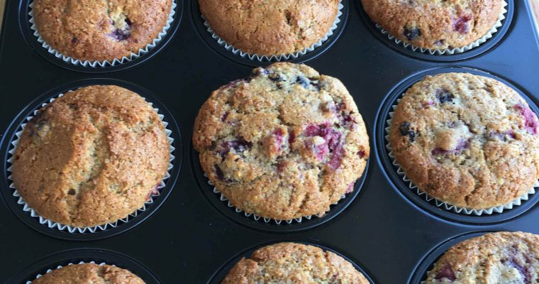 Vollkorn-Beeren-Muffins